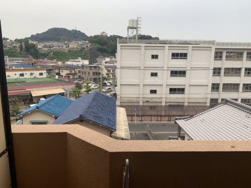 ライオンズマンション西霞町第2のバルコニーからの眺めです