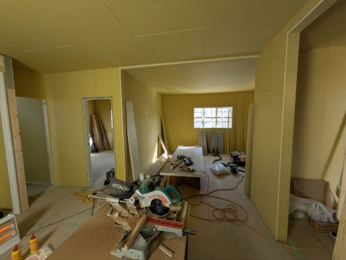 みつぎ団地　建築現場写真