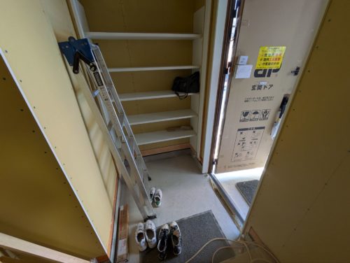 みつぎ団地　建築現場写真