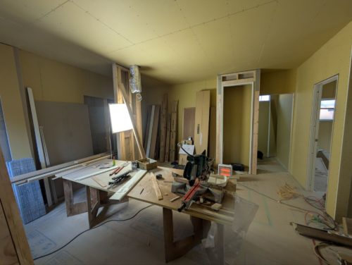 みつぎ団地　建築現場写真