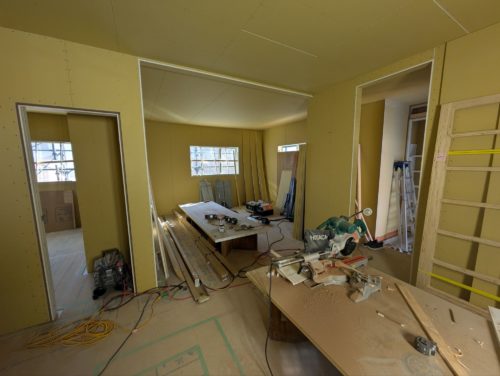 みつぎ団地　建築現場写真